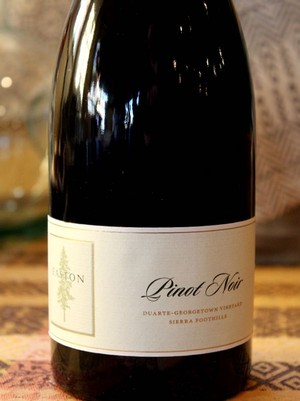 2013 EASTON Pinot Noir, Georgetown-Duarte Vineyard, Sierra Foothills