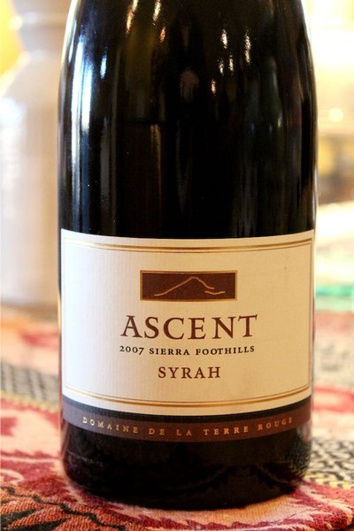 2007 TERRE ROUGE Syrah, ASCENT, Sierra Foothills 1