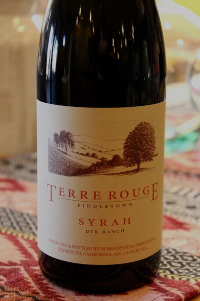 2016 TERRE ROUGE Syrah, DTR Ranch, Fiddletown, Organic 1