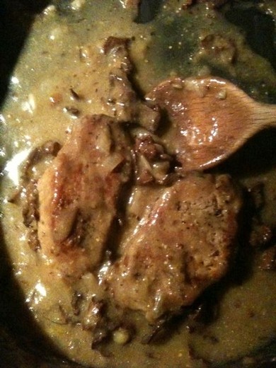 Porcini Mushroom Braised Pork Loin Chops (Or Chicken)