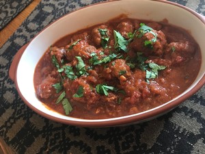 Spanish Meatballs with Chorizo