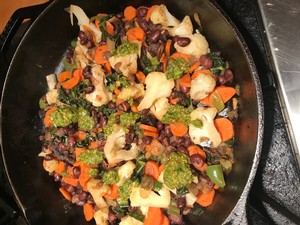 Winter Vegetables with Pumpkin Seed Green Mole