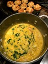 Curried Yellow Lentils with roasted cauliflower and kale