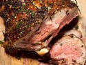 Grilled Leg of Lamb with Green Olive Tapenade